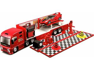 Σετ Φορτηγό Ferrari Racing Hauler 1/43 Bburago (18/31202)